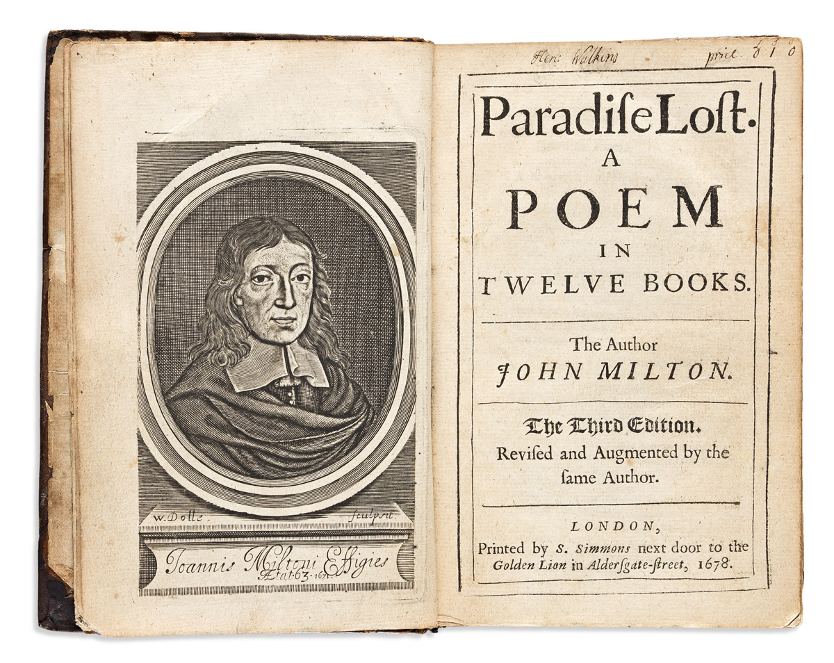 Milton, John (1608-1674) Paradise Lost. A Poem in Twelve Books.